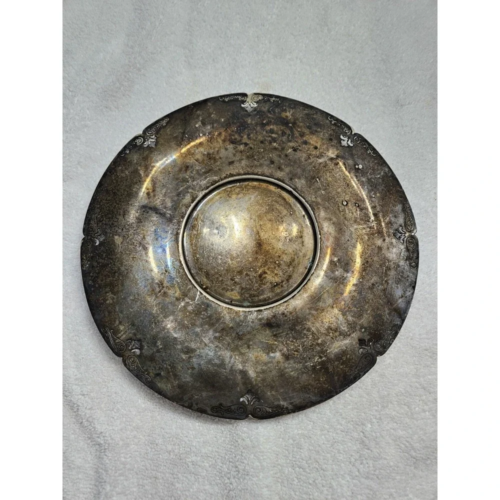 Vintage Poole Silver‎ Co. Round EPNS 1066 Silver Platter Taunton, Massachusetts